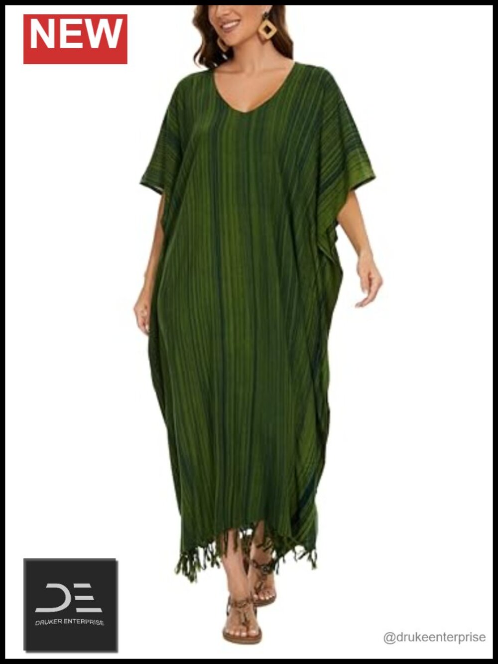 100% First Grade Thick Rayon Caftan Kaftan Loungewear Maxi Dress